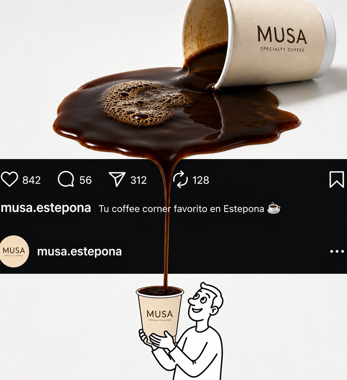 MUSA Specialty Coffee — Estepona, social content